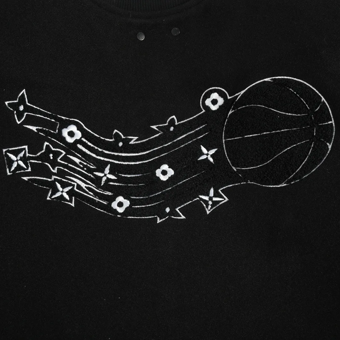 Louis Vuitton & NBA 21Fw joint baseball jacket